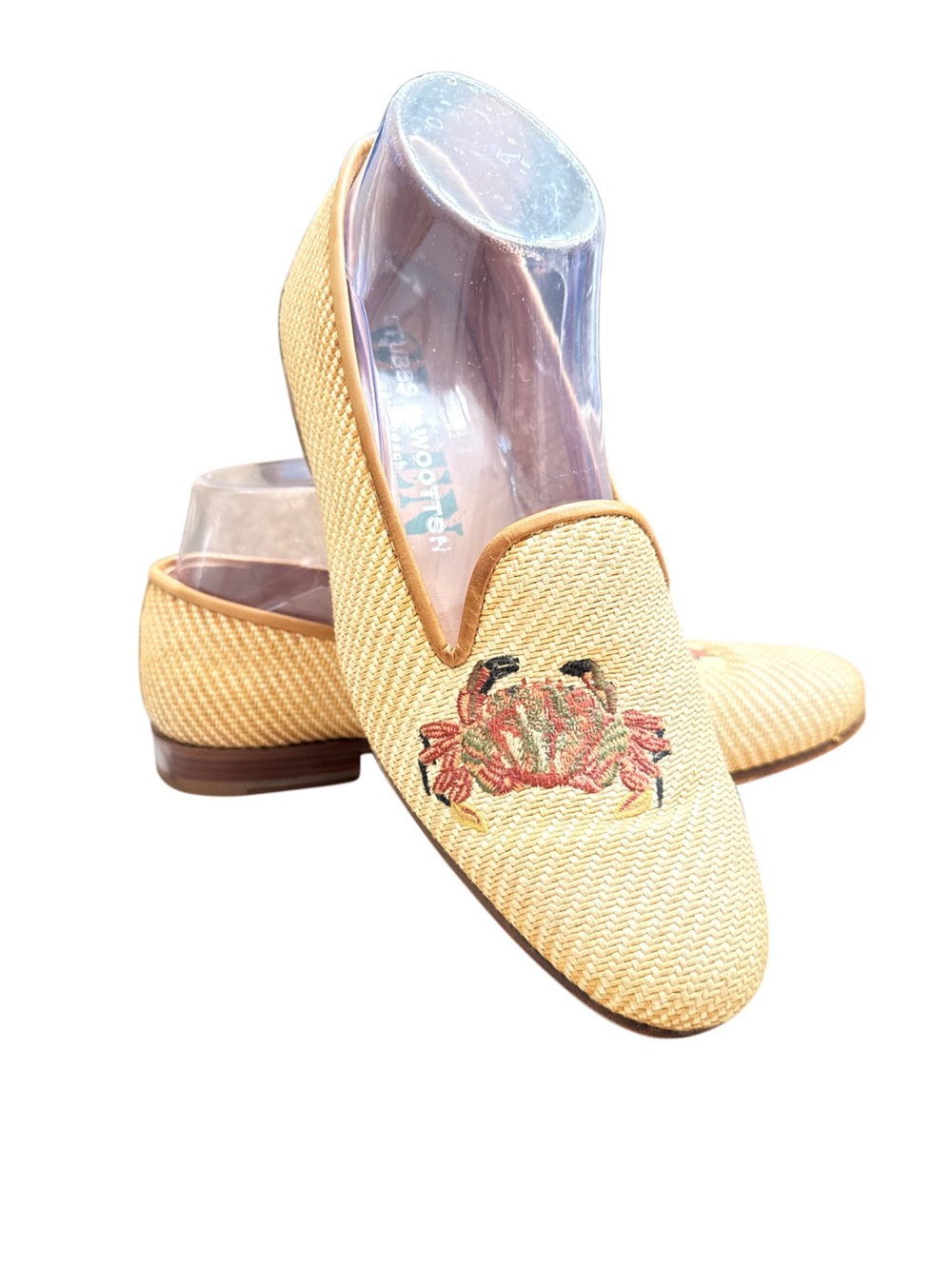 STUBBS & WOOTEN NEEDLEPOINT COASTAL CRAB LOAFERS